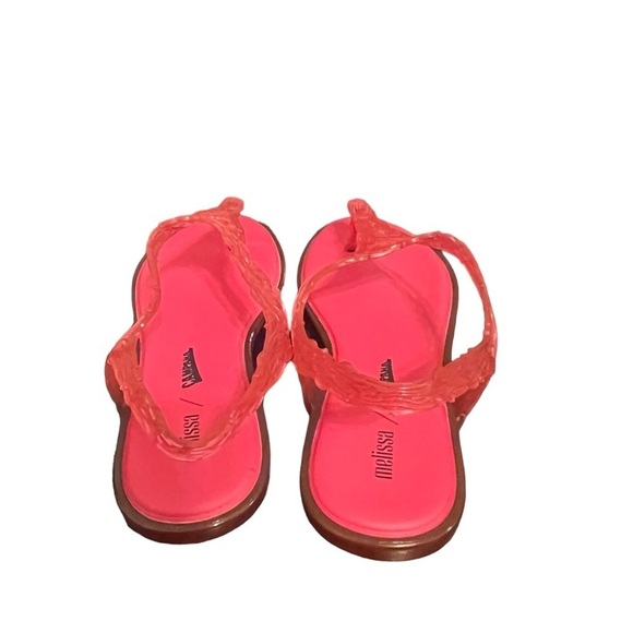 Melissa x Campana Pink Thong Summer Flow Sandal sz 9M NIB - Picture 3 of 8